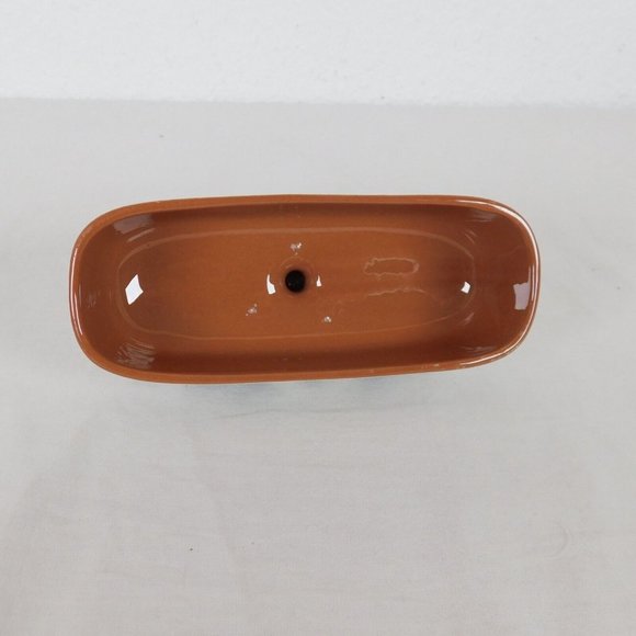 Stangl Pottery Pink Thistle 1/4 lb Covered Butter Dish Vintage FLAW-Small stains - Picture 12 of 12